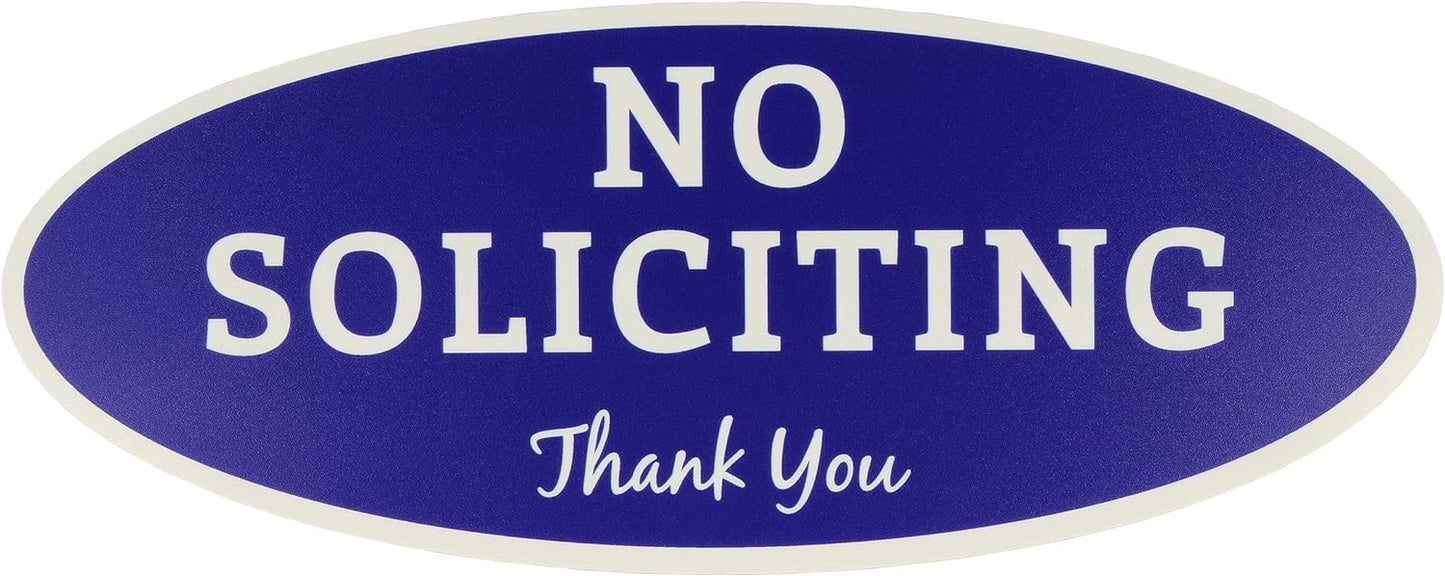 Durable No Soliciting Sign – UV & Weather Resistant, Digitally Printed for Indoor/Outdoor Use, High Visibility and Long-Lasting