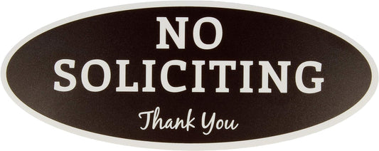 Durable No Soliciting Sign – UV & Weather Resistant, Digitally Printed for Indoor/Outdoor Use, High Visibility and Long-Lasting